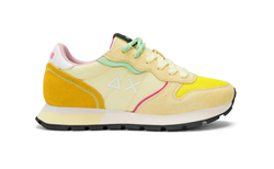 SNEAKER ALLY COLOR EXPLOSION IN MESH E SUEDE GIALLO LIMONE